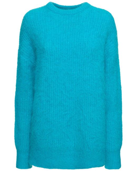 16Arlington Blue Sephia Oversized Alpaca Blend Sweater