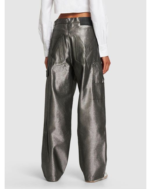 Marc Jacobs Gray Reflektierende Oversize-jeans