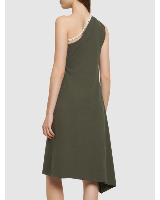 Robe midi asymétrique en jersey alana Cormio en coloris Green