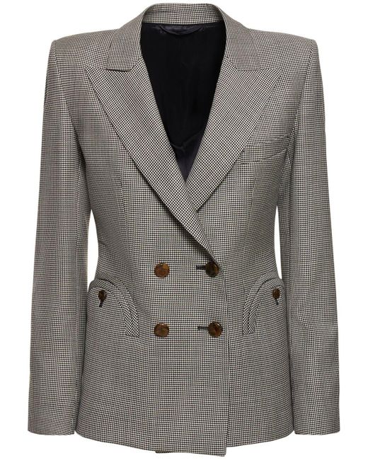 Blazé Milano Gray Status Quo Charmer Wool Blazer