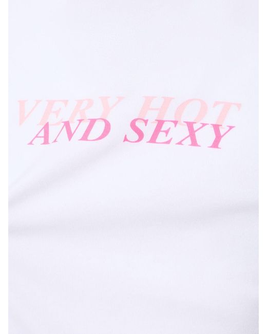 Jaded London Shrunken-t-shirt "very Hot And Sexy" in White für Herren