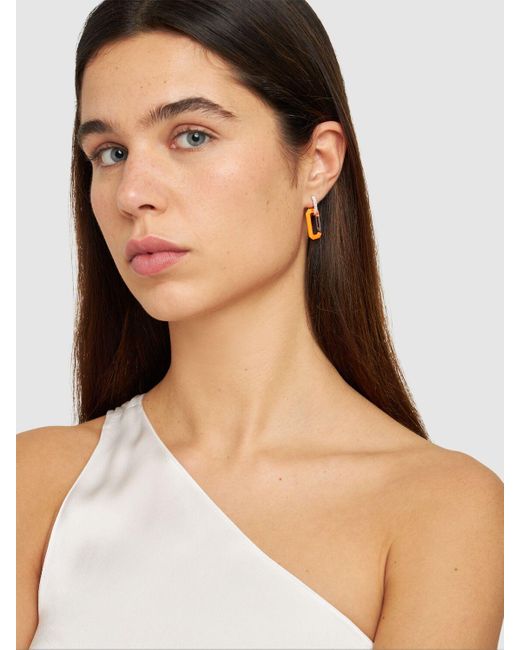 Eera White Chiara 18kt Gold & Diamond Mono Earring