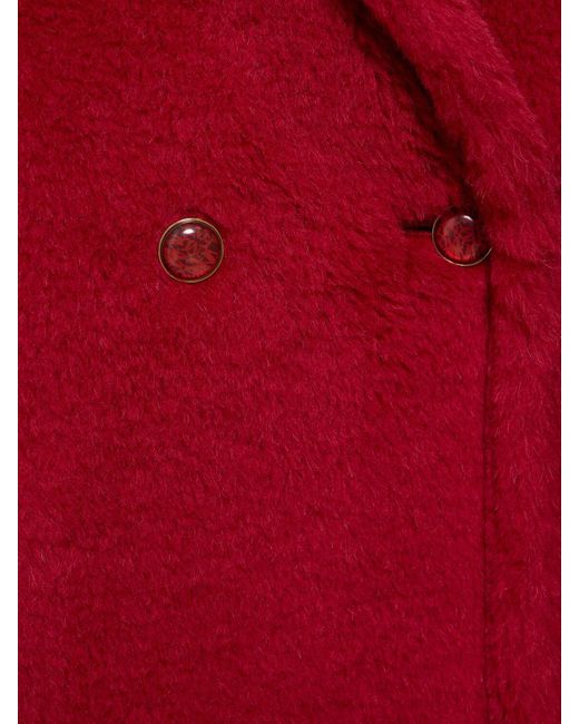Max Mara Red Frais Wool Blend Short Coat