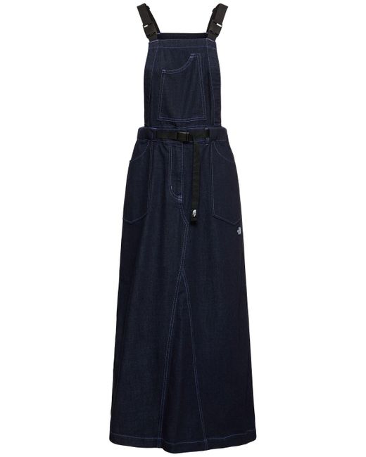 The North Face Blue Denim Overall Dress