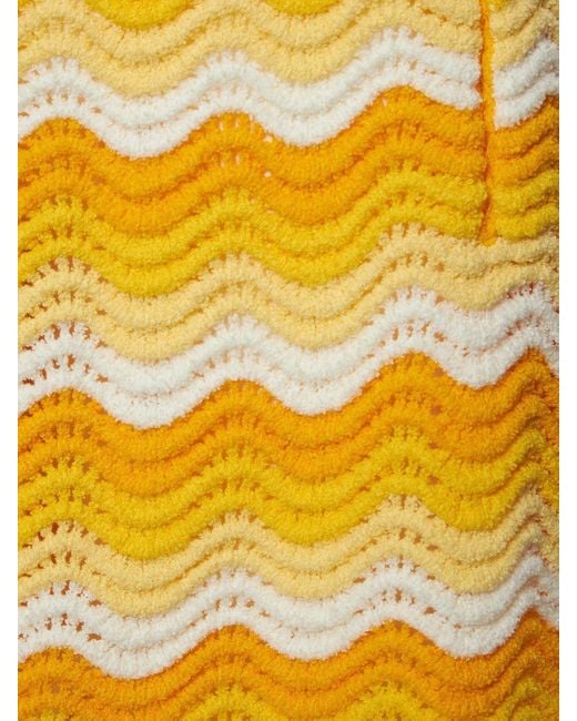 Mens yellow crochet online shorts