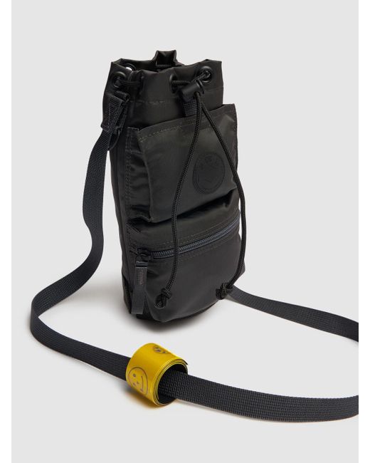 Porter-Yoshida and Co Black Potr Ride Nylon Cylinder Crossbody Bag for men