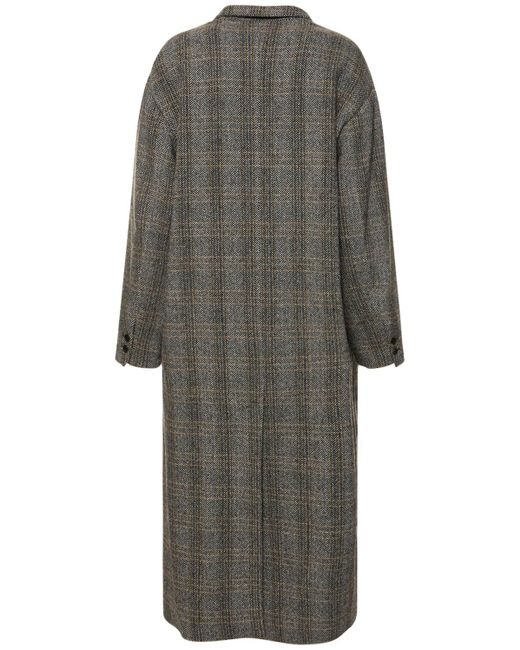 Manteau long en laine sabine Isabel Marant en coloris Gray