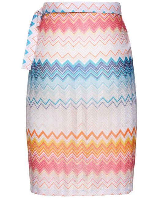 Missoni Blue Jacquard Lurex Sarong