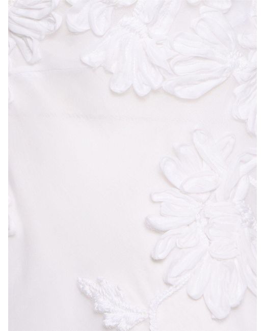 Ermanno Scervino コットンブレンドドレス White