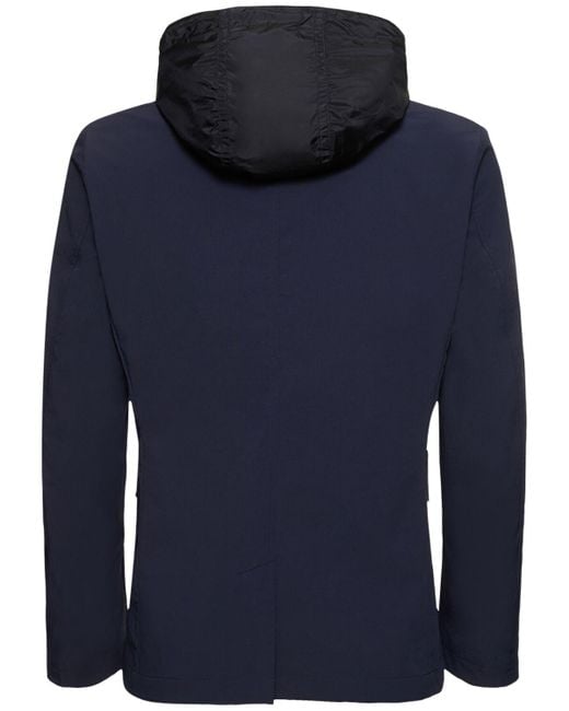 ALPHATAURI Blue Oboss Single Breast Jacket for men