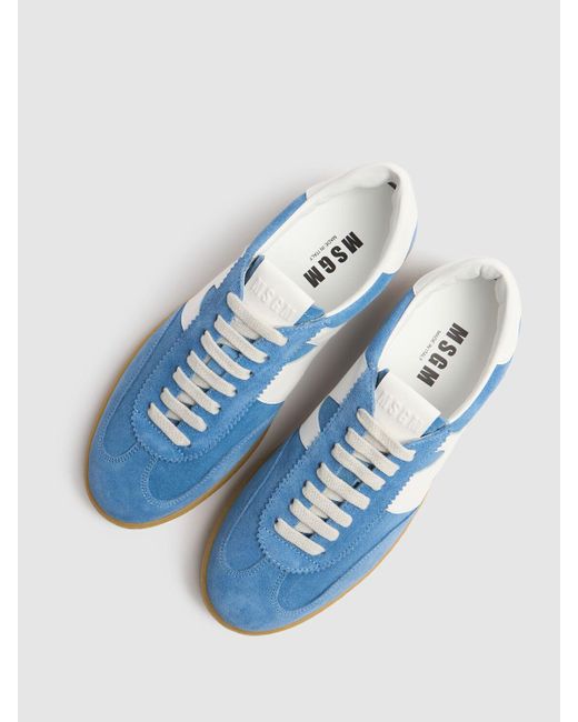 MSGM Blue Wildleder-sneakers "retro-trainer"
