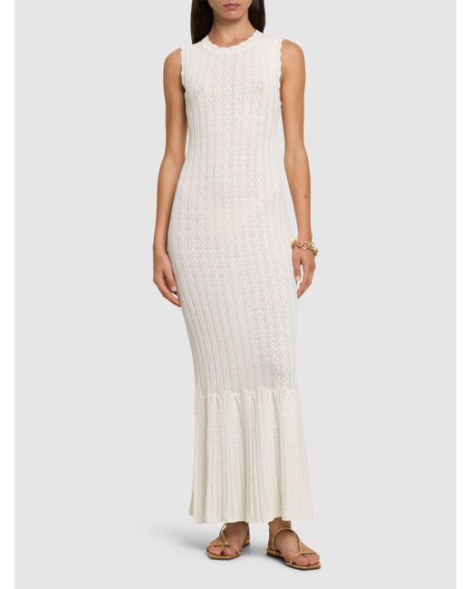 Loulou de Saison Molino ビスコースブレンドドレス White