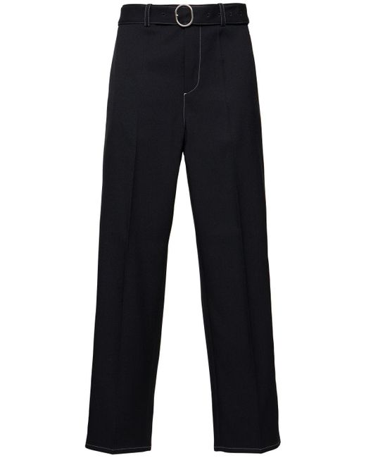 メンズ Jil Sander ベルテッドワークウェアパンツ Blue