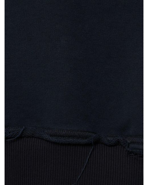Sweat en jersey de coton délavé imprimé à capuche Dolce & Gabbana pour homme en coloris Blue