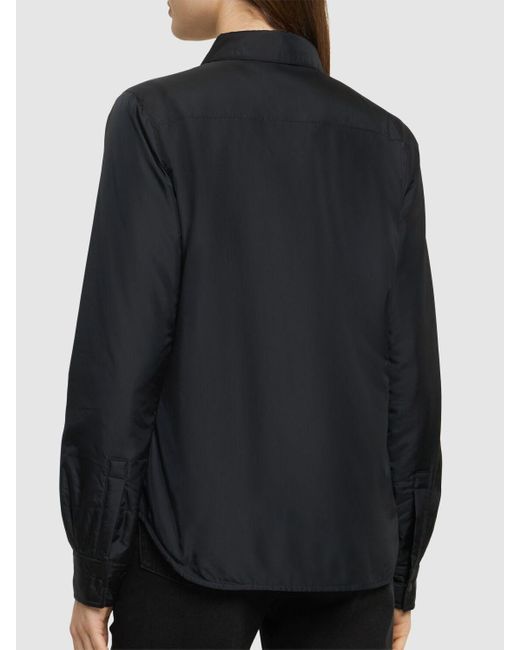 Aspesi Black Glue Nylon Shirt Jacket