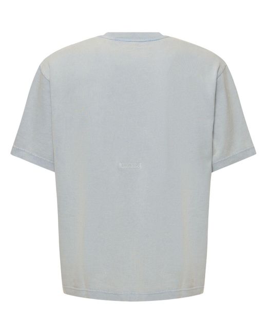 T-shirt extorr in cotone effetto vintage di Acne in Gray da Uomo