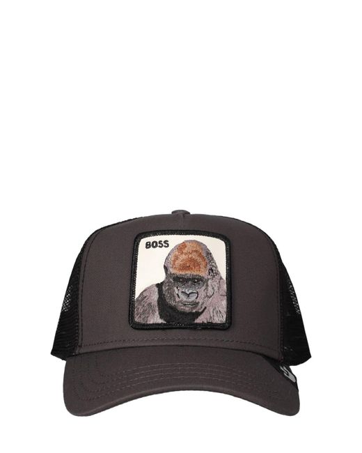 Goorin Bros Black The Primal Boss Trucker Hat W/patch for men