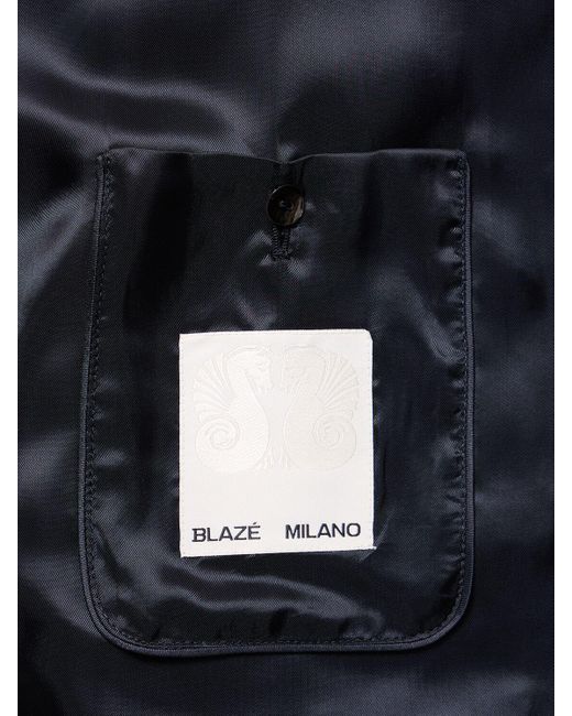 Blazé Milano Blue Resolute Gliss Wool Jacket