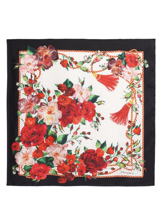 Dolce & Gabbana シルクストール Red