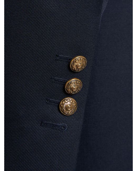 Golden Goose Deluxe Brand Blue Double Breasted Gabardine Jacket for men