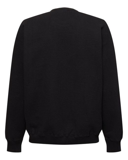 Auralee Stricksweatshirt Aus Baumwolle in Black für Herren