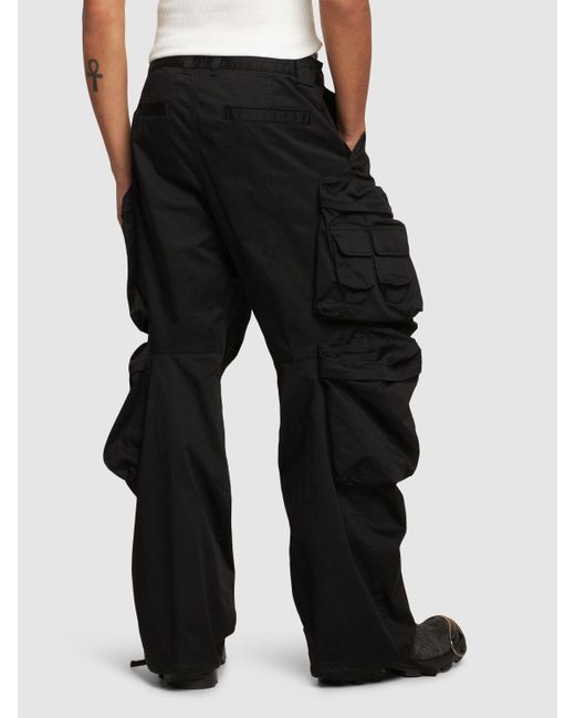 Pantalon cargo en coton oval-d DIESEL pour homme en coloris Black