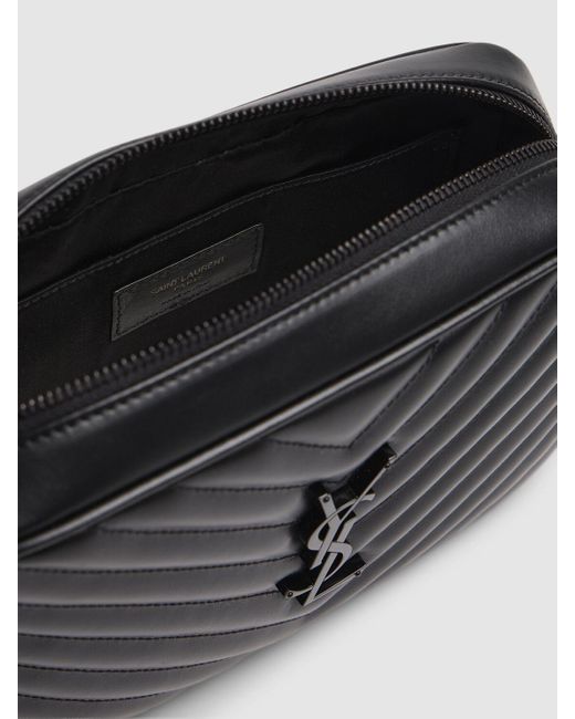 Bolso camera mediano lou de piel Saint Laurent de color Black