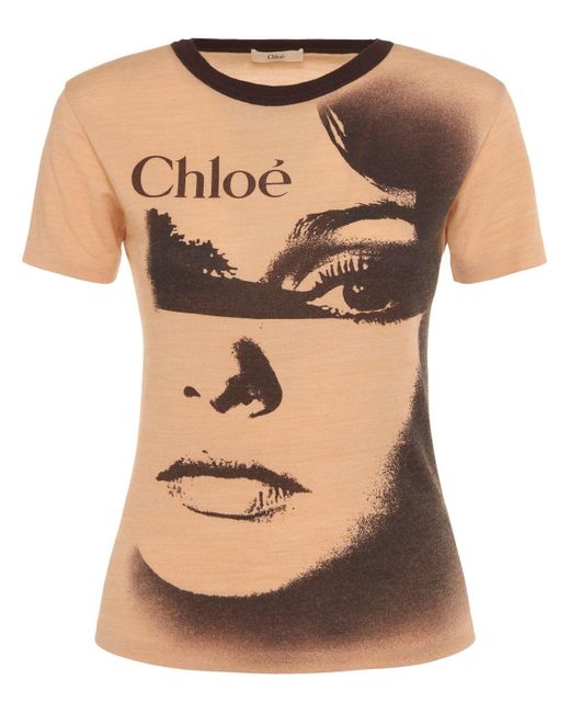 Chloé ジャージーtシャツ Natural