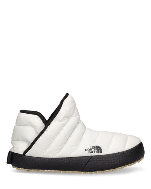 The North Face Thermoball Traction Puffer Booties in White | Lyst UK