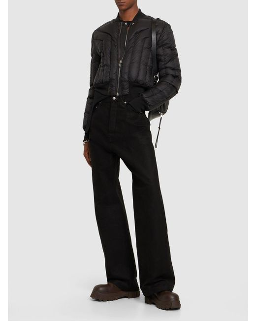 Veste bomber courte liner Rick Owens pour homme en coloris Black