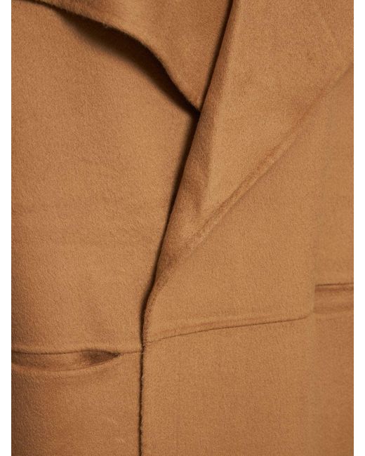Totême  Natural Signature Wool & Cashmere Long Coat