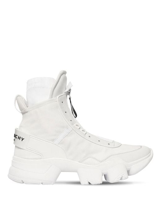 Givenchy White Jaw Nylon Sock High Top Sneakers for men