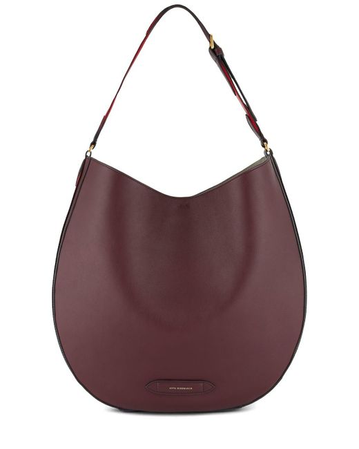 Anya Hindmarch Purple Nastro Leather Hobo Shoulder Bag
