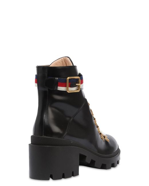 gucci leather booties