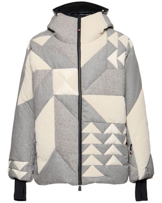 Moncler Sedrun Virgin Wool Down Jacket in Gray für Herren