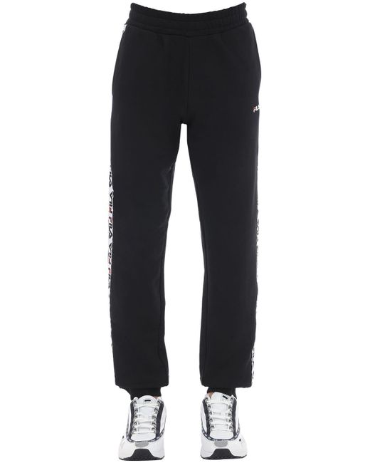 Fila Logo Tape Cotton Blend Sweatpants 