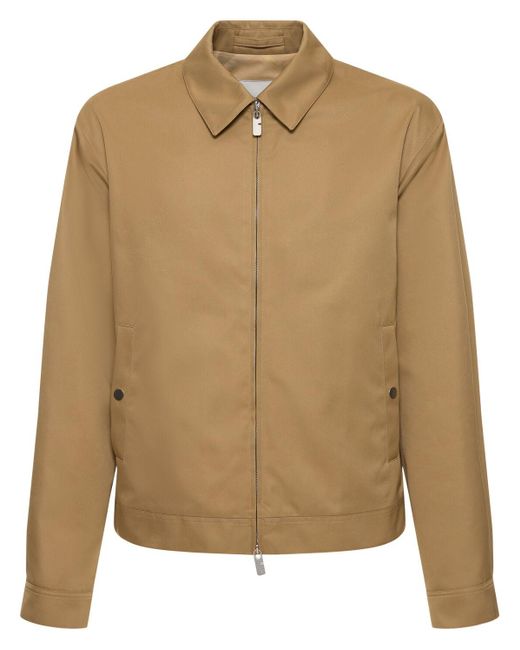Burberry Brown Tech Blend Zip-up Jacket for men