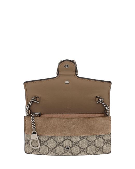 Gucci Gray Super Mini Dionysus Gg Supreme Bag