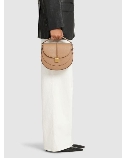DeMellier London Natural Damen Kleine Schultertasche Aus Leder „Siena“