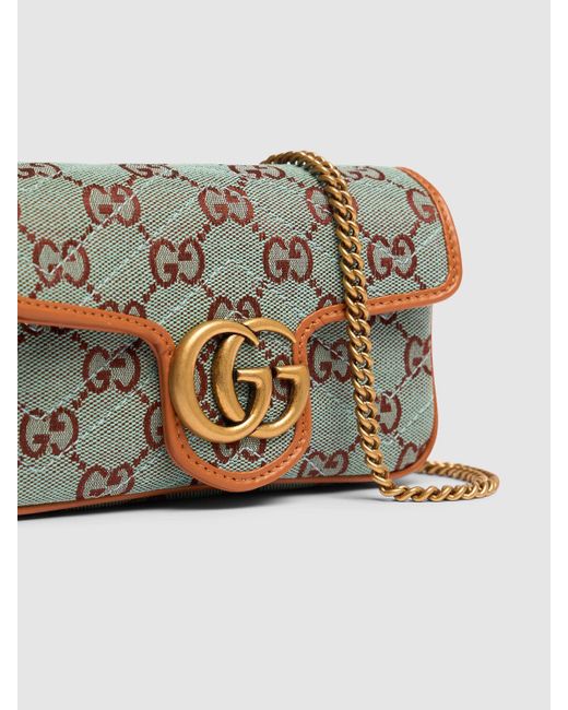 Gucci Gray Super Mini gg Canvas Shoulder Bag