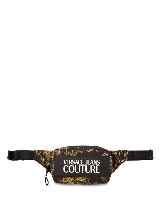Versace Jeans Couture Maxi Logo Regalia Baroque Belt Bag in Black,Gold  (Black) for Men | Lyst Australia
