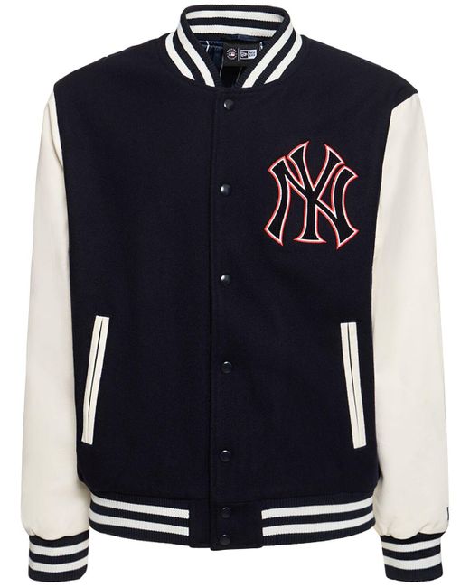 KTZ Blue Mlb Lifestyle Ny Yankees Varsity Jacket for men