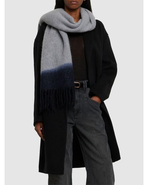 Isabel Marant Gray Firny Wool Scarf