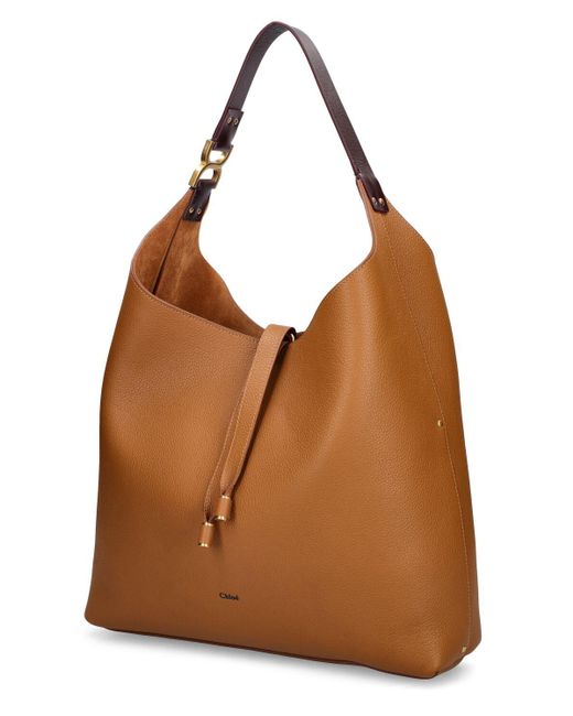 Chloé Brown Marcie Leather Tote Bag