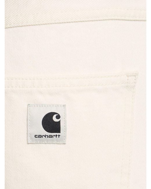 Shorts loose fit brandon in cotone di Carhartt in White