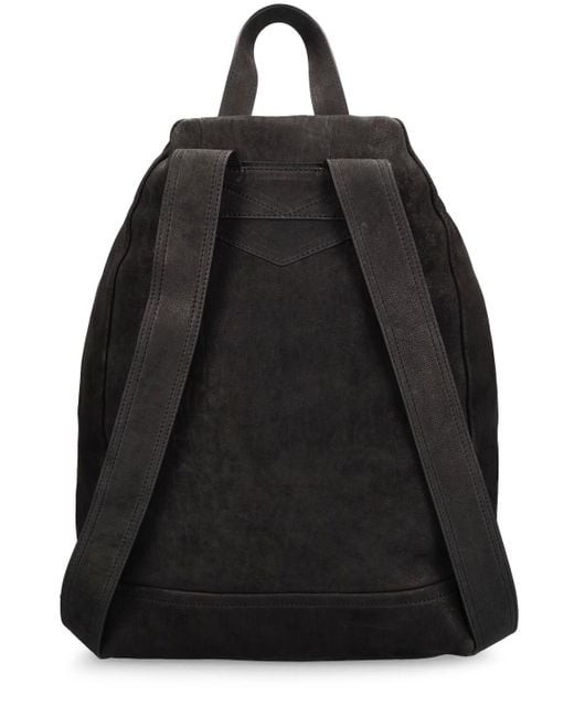 Moschino Black Soft Nappa Leather Backpack for men