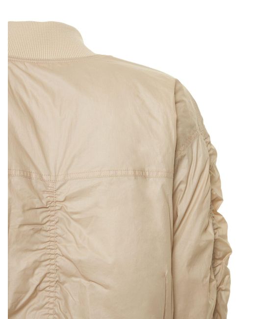 Isabel Marant Natural Kinsley Bomberjacke Aus Wattiertem Baumwoll-shell