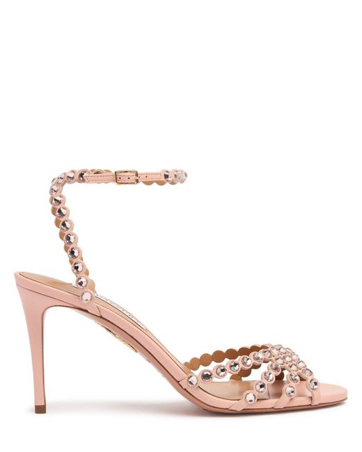 Aquazzura Tequila レザーサンダル 85mm Pink