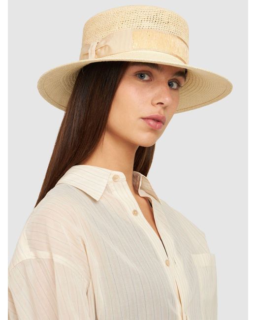 Borsalino Natural Kris Semi-Crochet Straw Panama Hat