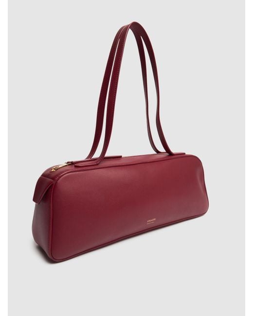 Khaite Red Simona Smooth Leather Shoulder Bag